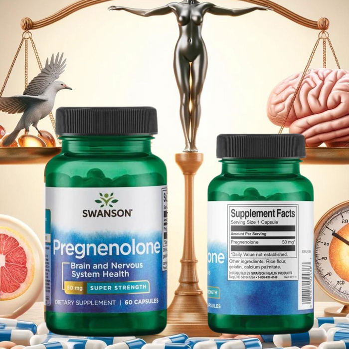 Introduction to Swanson Super-Strength Pregnenolone 50mg 60 Capsules