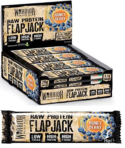 Warrior Raw Protein Flapjack 12 bars - Health Foods at MySupplementShop by Warrior Supplements