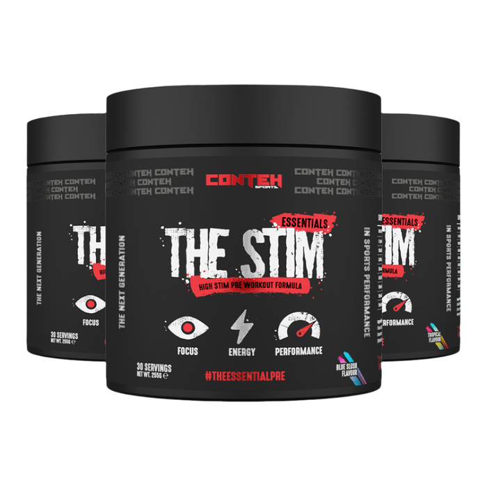 Conteh Sports The Stim Pre-Workout 255g - High-Stimulant Daily Driver for Energy, Focus, and Endurance