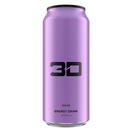 3D Energy Drink 12x473ml 473ml Erdbeerlimonade