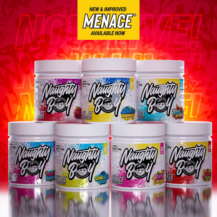 Naughty Boy Menace V2 420g | AI-Powered Peptides for Ultimate Pumps & Performance