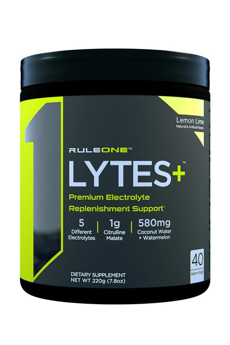 Rule One Lytes, Lemon Lime (EAN 196671009975)  220g - Sports Supplements at MySupplementShop by Rule One