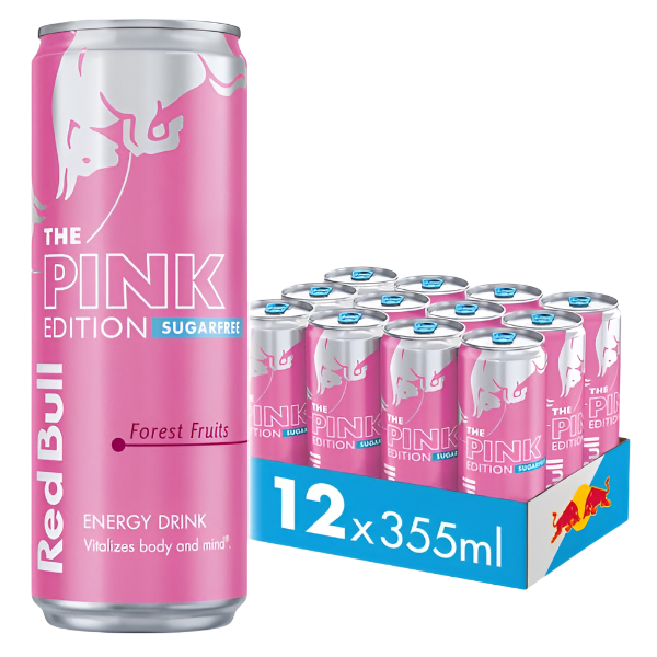 Red Bull Pink Edition Sugar Free 12x355ml