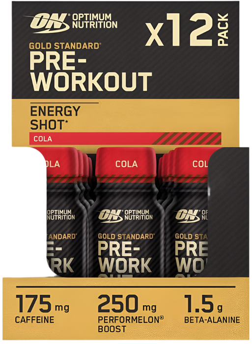 Optimum Nutrition Gold Standard Pre Workout Shot 12 x 60 ml, gemischte Beeren