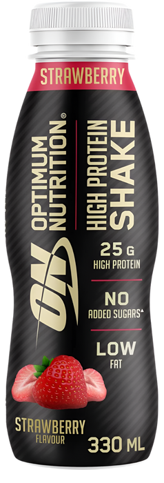 Optimum Nutrition High Protein Shake – 12x330ml | 25g Protein | Low Fat, No Added Sugar