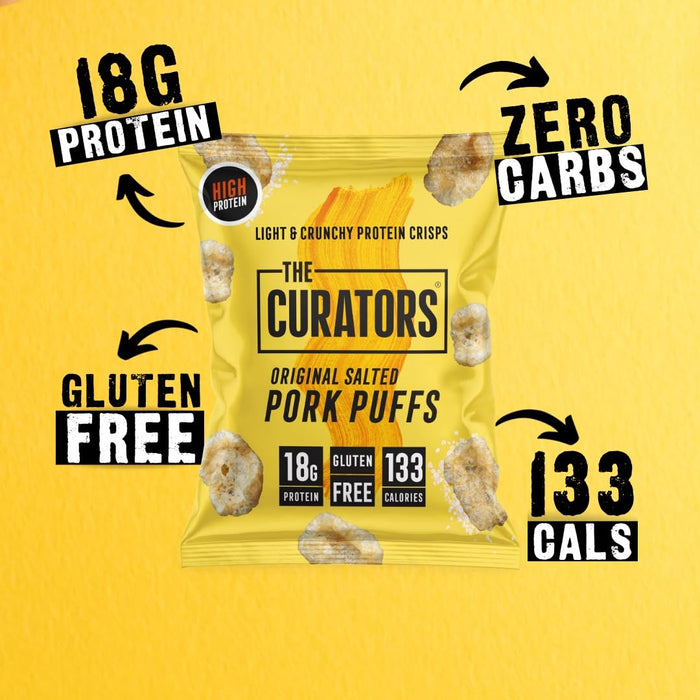 The Curators Pork Puffs 25g x 20 - Multipack at MySupplementShop by THE CURATORS