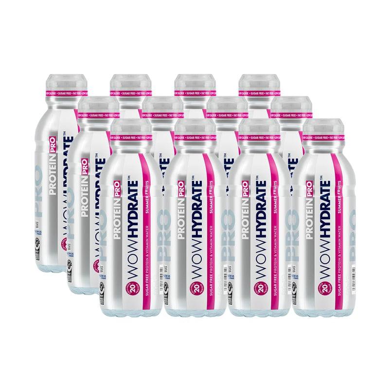 Wow Hydrate Protein Pro 12x500ml Summer Fruits at MySupplementShop.co.uk