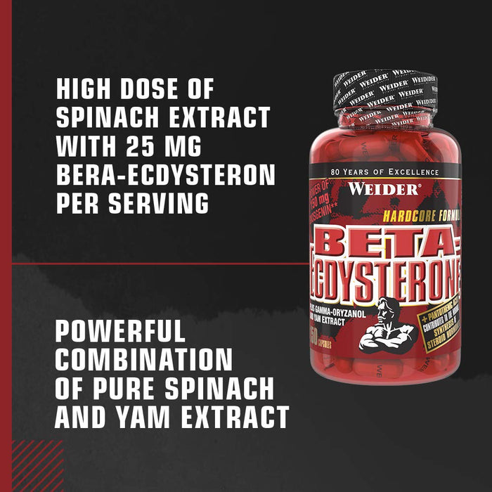 Weider Beta-Ecdysterone - 150 caps | High-Quality Special Formula | MySupplementShop.co.uk