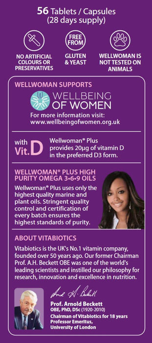 Vitabiotics Wellwoman Plus Omega 3.6.9 Capsules 28S & 56 Tablets - Women at MySupplementShop by Vitabiotics