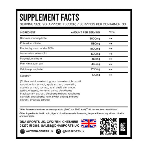 DNA Sports Hydra 1 270g Strawberry Pineapple - Electrolyte Replacements at MySupplementShop by DNA SPORTS