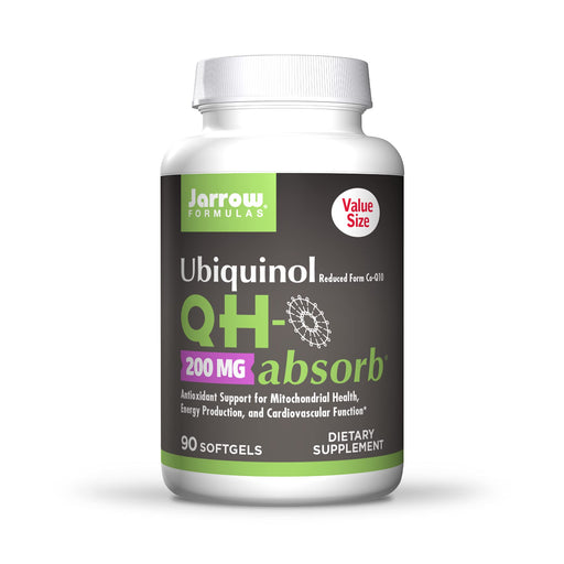 Jarrow Formulas Ubiquinol QH-absorb, 200mg - 90 softgels | High-Quality CoEnzyme Q1 | MySupplementShop.co.uk