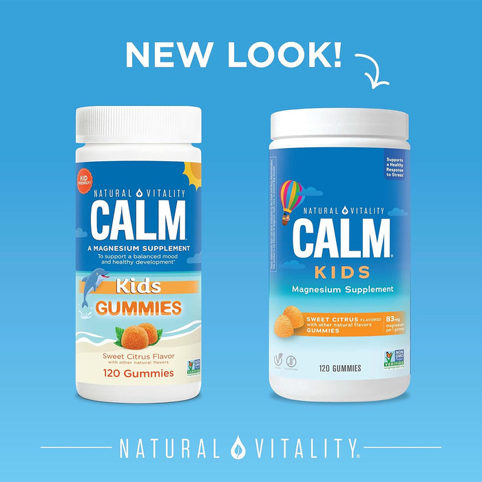 Natural Vitality Calm Kids Gummies, süße Zitrusfrüchte – 60 Gummis