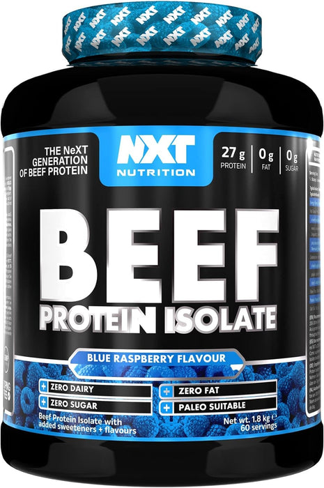 NXT Nutrition Beef Protein Isolate 1.8kg | Paleo, Keto Friendly, Dairy and Gluten Free