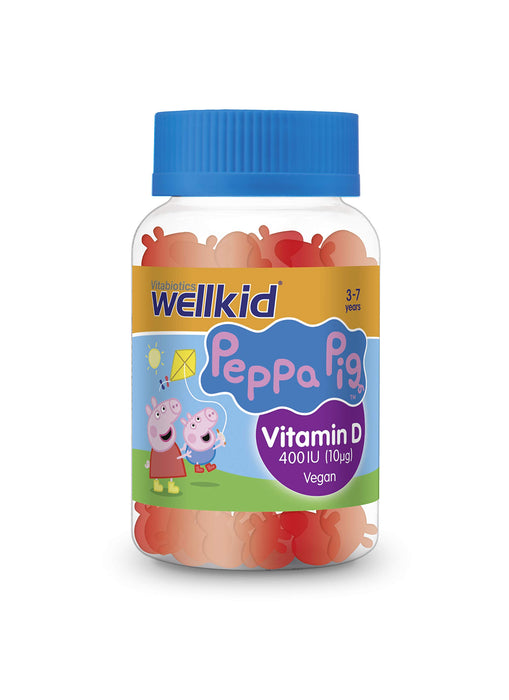 Vitabiotics WellKid Peppa Pig Vitamin D 400 IU Soft Jellies 3-7 Years x 30 - Children at MySupplementShop by Vitabiotics