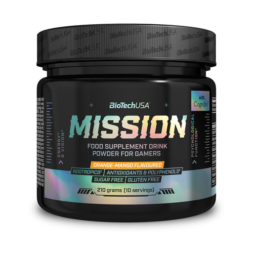 BioTechUSA Mission, Orange-Mango - 210 grams | High-Quality Mental Focus and Memory | MySupplementShop.co.uk