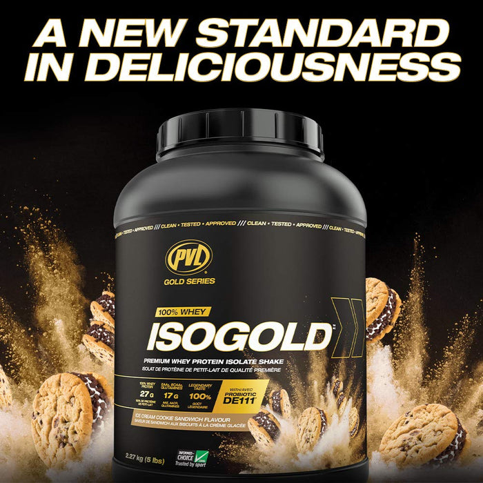 PVL Essentials Gold Series IsoGold, Vanilla Milkshake - 2270g | High-Quality Appetite Suppressants | MySupplementShop.co.uk