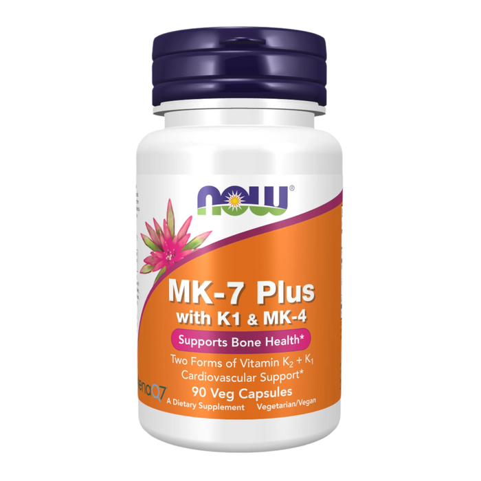 NOW Foods MK-7 Plus with K1 & MK-4 90 vcaps