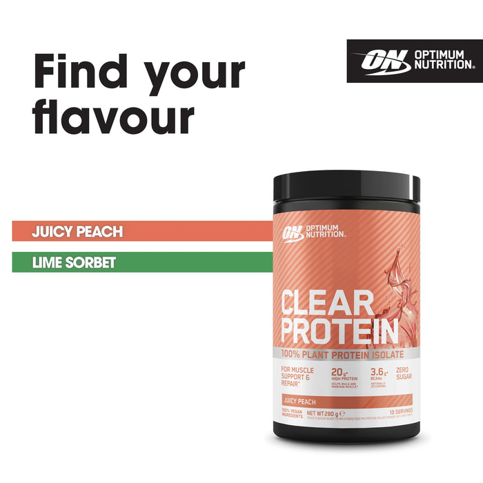 Optimum Nutrition ON 100% Clear Protein 280g Juicy Peach cheapest price with MYSUPPLEMENTSHOP.co.uk