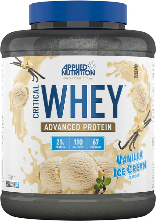 Applied Nutrition Critical Whey 2.27kg - Vanilla Ice Cream - Nutrition Drinks & Shakes at MySupplementShop by Applied Nutrition