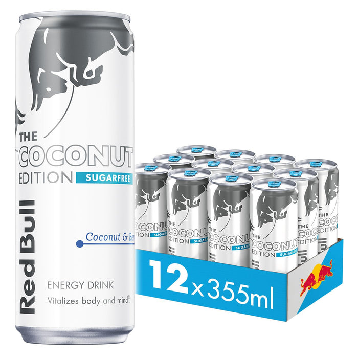 Red Bull Coconut Edition Sugar Free 12x355ml - Energy Drinks at MySupplementShop by Red Bull