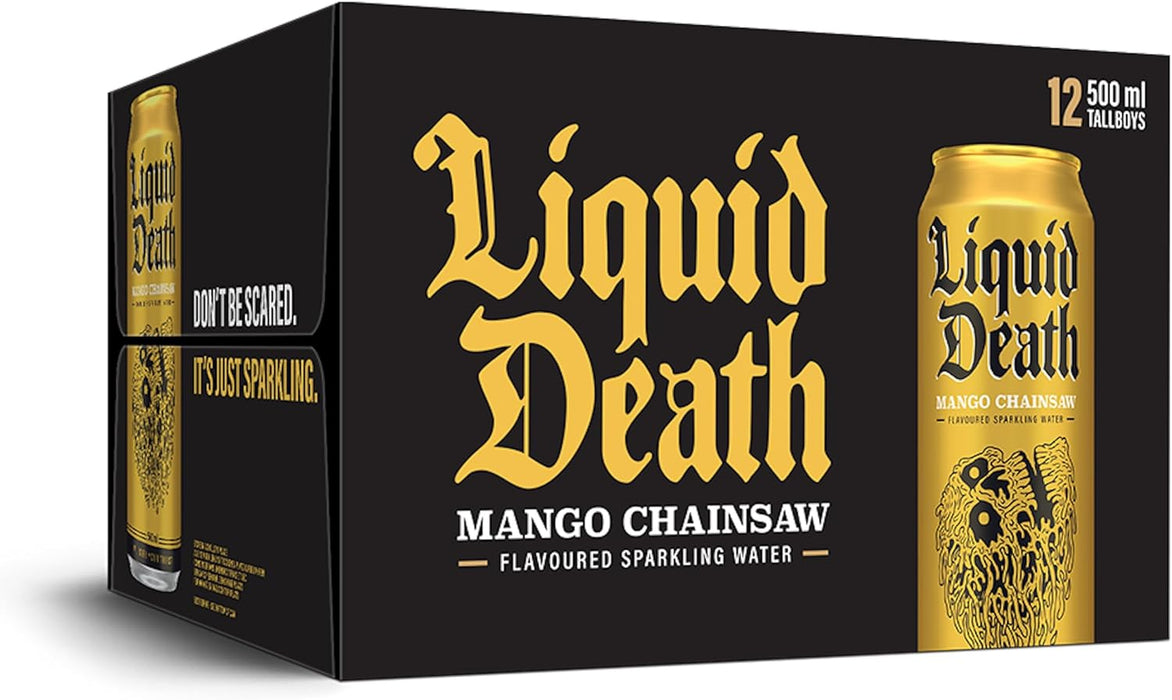 Liquid Death Sparkling Water 12 x 500ml - Sparkling Water at MySupplementShop by Liquid Death