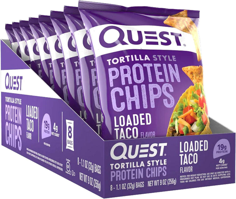 Quest Nutrition Protein Chips 8x32g - Food Cupboard at MySupplementShop by Quest Nutrition