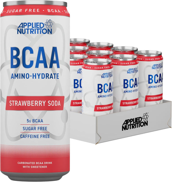 Applied Nutrition BCAA Can 12x330ml Strawberry Soda