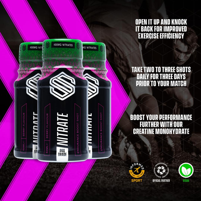 Soccer Supplement Nitrate Shot 12x60ml Mixed Berry | Premium Vitamin C at MYSUPPLEMENTSHOP.co.uk