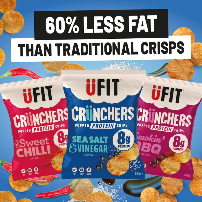 UFIT Crunchers 18x35g Sea Salt & Vinegar - Food at MySupplementShop by UFIT