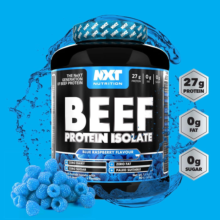 NXT Nutrition Beef Protein Isolate 1.8kg | Paleo, Keto Friendly, Dairy and Gluten Free