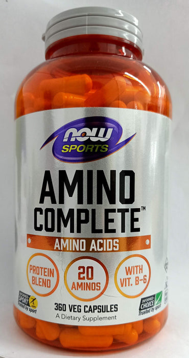 NOW Foods Amino Complete - 360 vcaps | High-Quality Dietary Management | MySupplementShop.co.uk