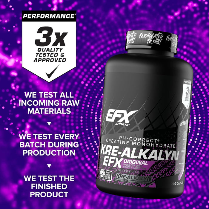 EFX Sports Kre-Alkalyn 240 Capsules