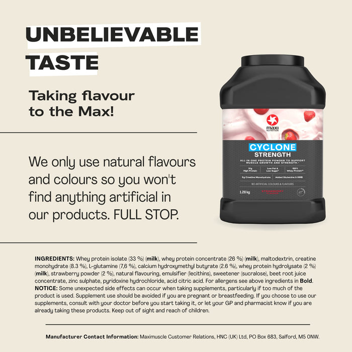 Maxi Nutrition Cyclone Powder 1260g Strawberry