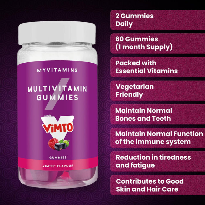 MyVitamins Multivitamin 60 Gummies Vimto Flavour - Multivitamins at MySupplementShop by MyVitamins