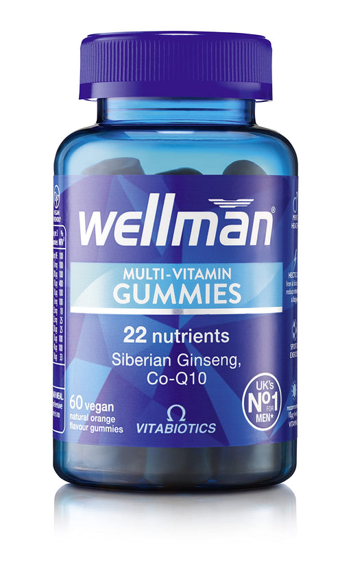 Vitabiotics Wellman Multi-Vitamin Natural Orange Flavour Vegan Gummies x 60 - Men at MySupplementShop by Vitabiotics