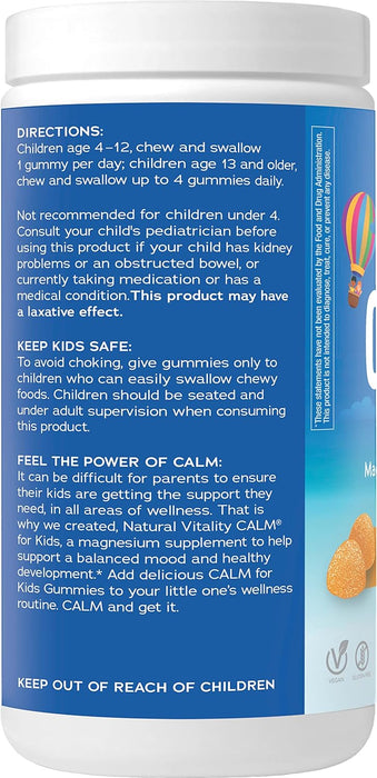 Natural Vitality Calm Kids Gummies, süße Zitrusfrüchte – 60 Gummis