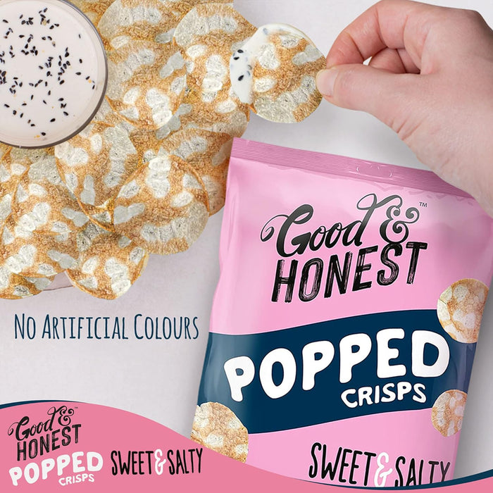 Good & Honest Popped Crisps - The Guilt-Free Snack You’ll Love 8 x 85g