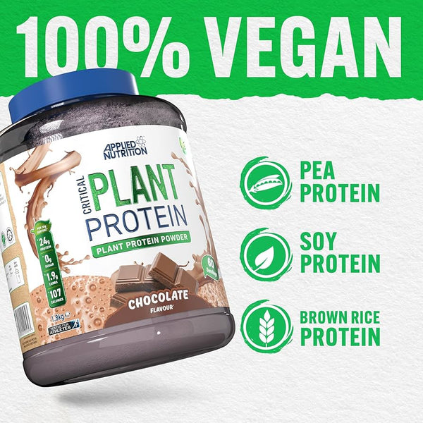 Applied Nutrition Vegan Pro - Vegan Protein Powder, Plant Based Supplement 1.8kg - 60 Servings - Plant Proteins at MySupplementShop by Applied Nutrition