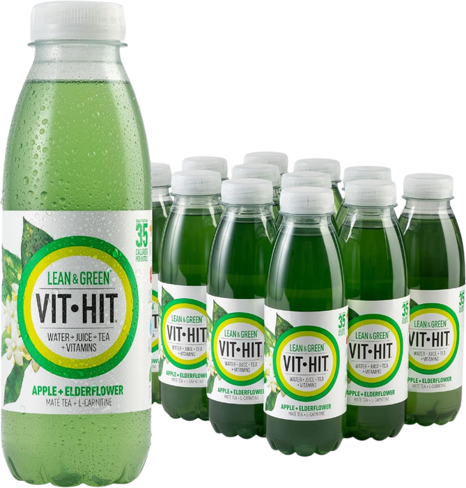 VITHIT Lean &amp; Green 12x500ml Apfel &amp; Holunderblüten