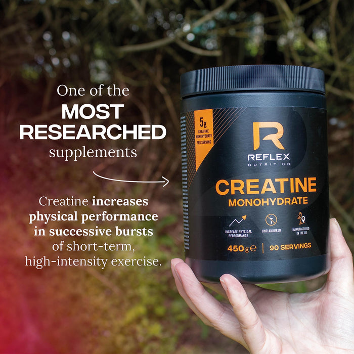 Reflex Nutrition Creatine Monohydrate Powder 450G Best Value Nutritional Supplement at MYSUPPLEMENTSHOP.co.uk