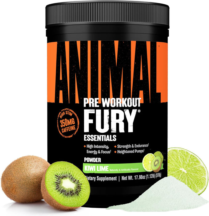 Animal Fury Pre Workout Powder | Energy, Focus, Strength, Endurance