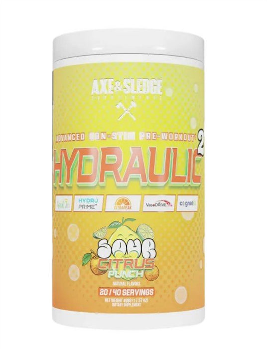 Axe & Sledge Hydraulic V2 Non-Stim Pre-Workout, 498g