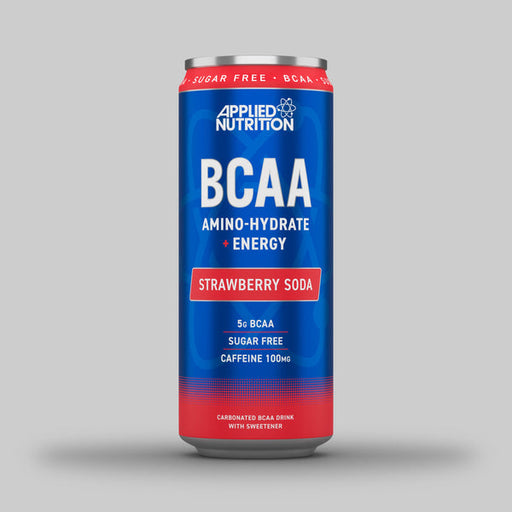 Applied Nutrition BCAA + Caffeine Can 12x330ml Strawberry Soda - BCAA's at MySupplementShop by Applied Nutrition