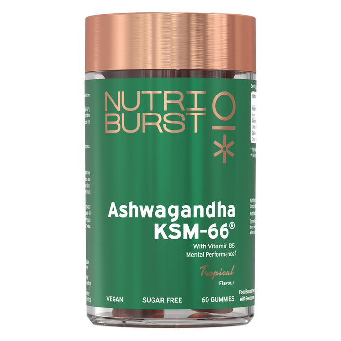 Nutriburst Ashwagandha KSM-66 2 180g Tropical - Sports Nutrition at MySupplementShop by Nutriburst