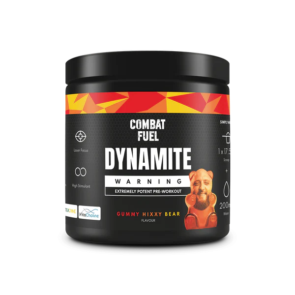 Combat Fuel Dynamite Pre Workout 350g - Gummy Hixxy Bear - Sports Nutrition at MySupplementShop by Combat Fuel