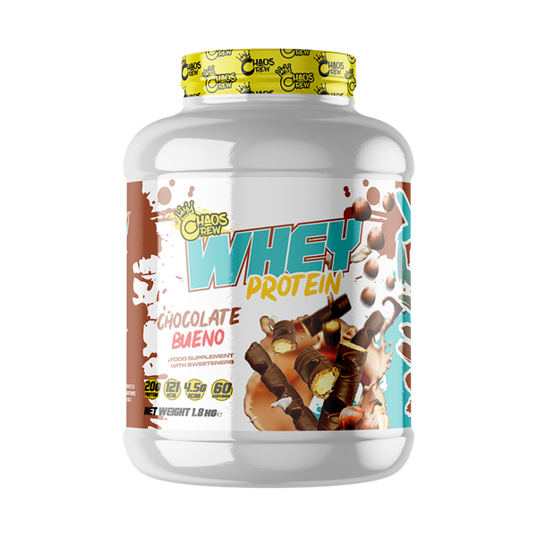 Chaos Crew Whey Protein 2kg 64 Servings - Chocolate Bueno - Whey Protein at MySupplementShop by Chaos Crew