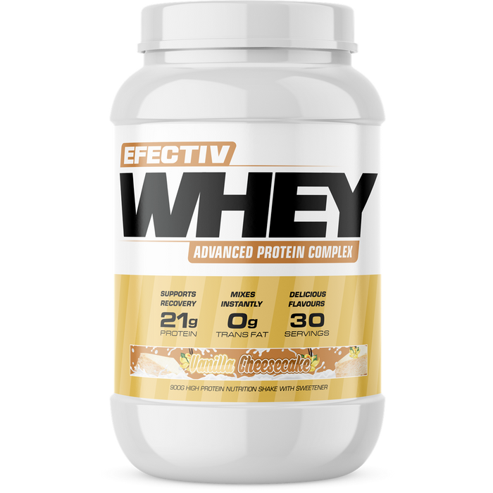 Efectiv Nutrition Whey Protein 900g Vanilla Cheesecake - Whey Proteins at MySupplementShop by Efectiv