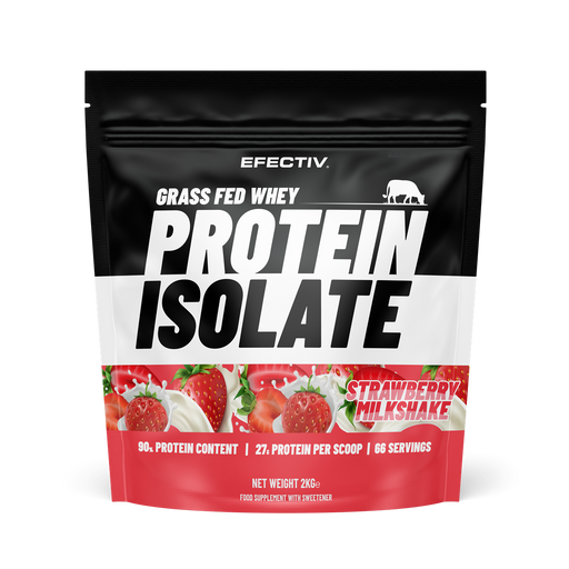 Efectiv Nutrition Grass Fed Whey Protein Isolate 2000g Strawberry Milkshake