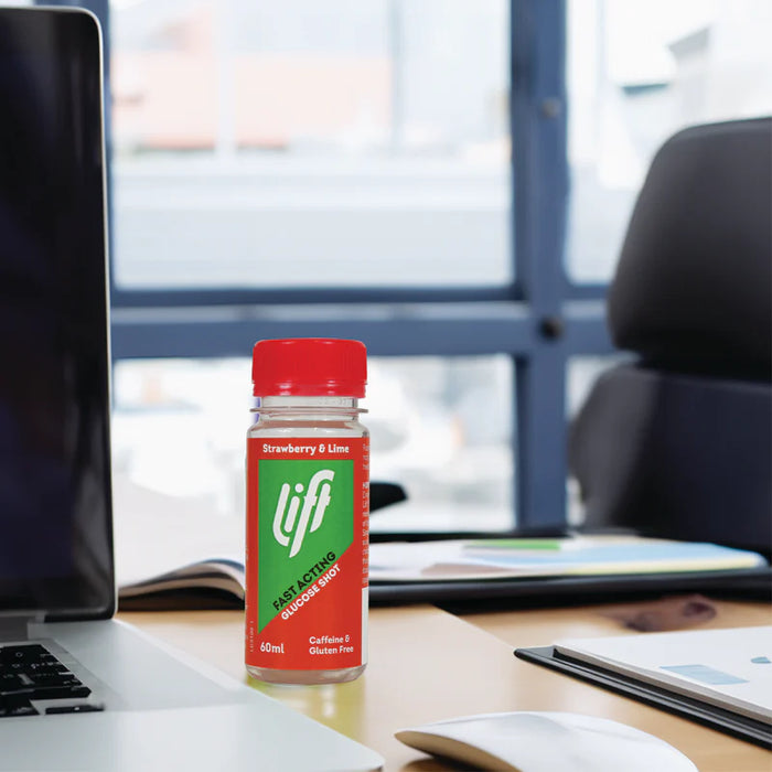 Lift Fast Acting Glucose Energy Juice Shots - Strawberry & Lime Flavour