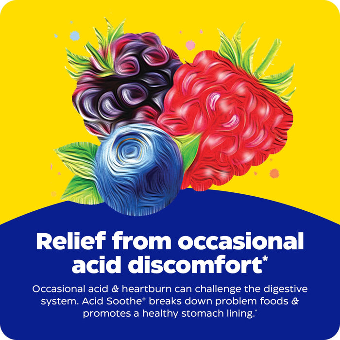 Enzymedica Acid Soothe, Beere, 30 Chewables